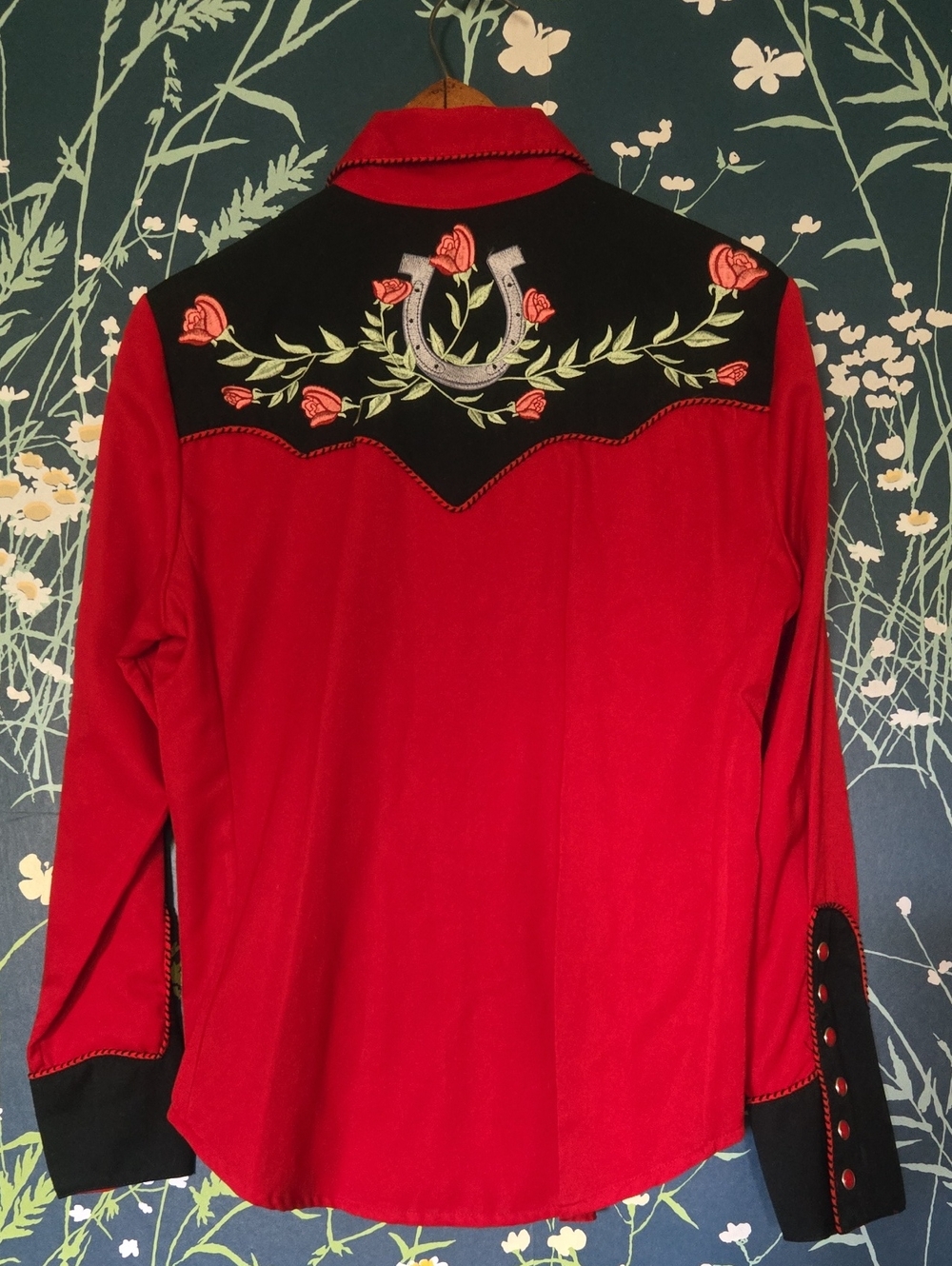 Scully Western Wear Vtg Pearl Snap Embroidered Rodeo Shirt - Picture 5 of 6